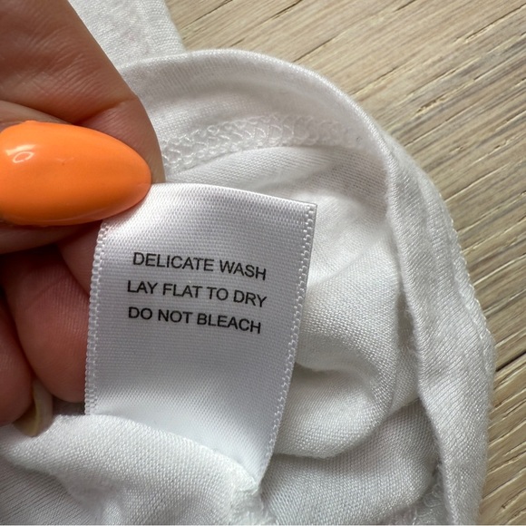 LNA Women's White V-Neck Top - Picture 5 of 5